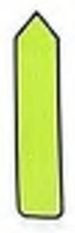 A bright yellow highlighter marker with a chisel tip design.