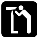 Icon depicting a person using a telescope.