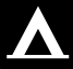 Logo featuring a triangular shape in white on a black background.